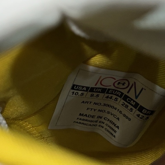 RARE - Preloved Custom Under Armour Steph Curry Icon One - Men’s 10.5 🏀 - Picture 4 of 7